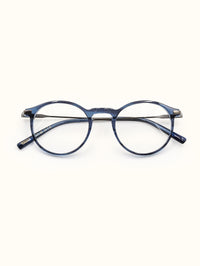 Thumbnail for Blue eyeglasses on a white background