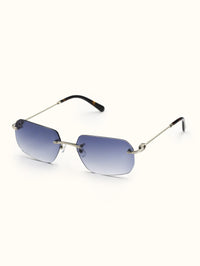 Thumbnail for Sunglasses with blue gradient lenses on a white background